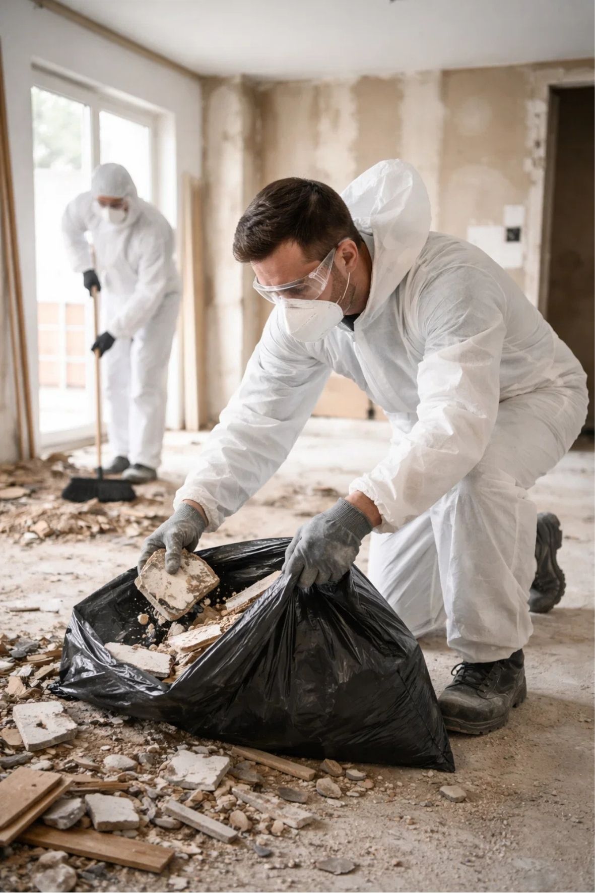 Ramassage de résidus de rénovation dans une maison  à Montréal