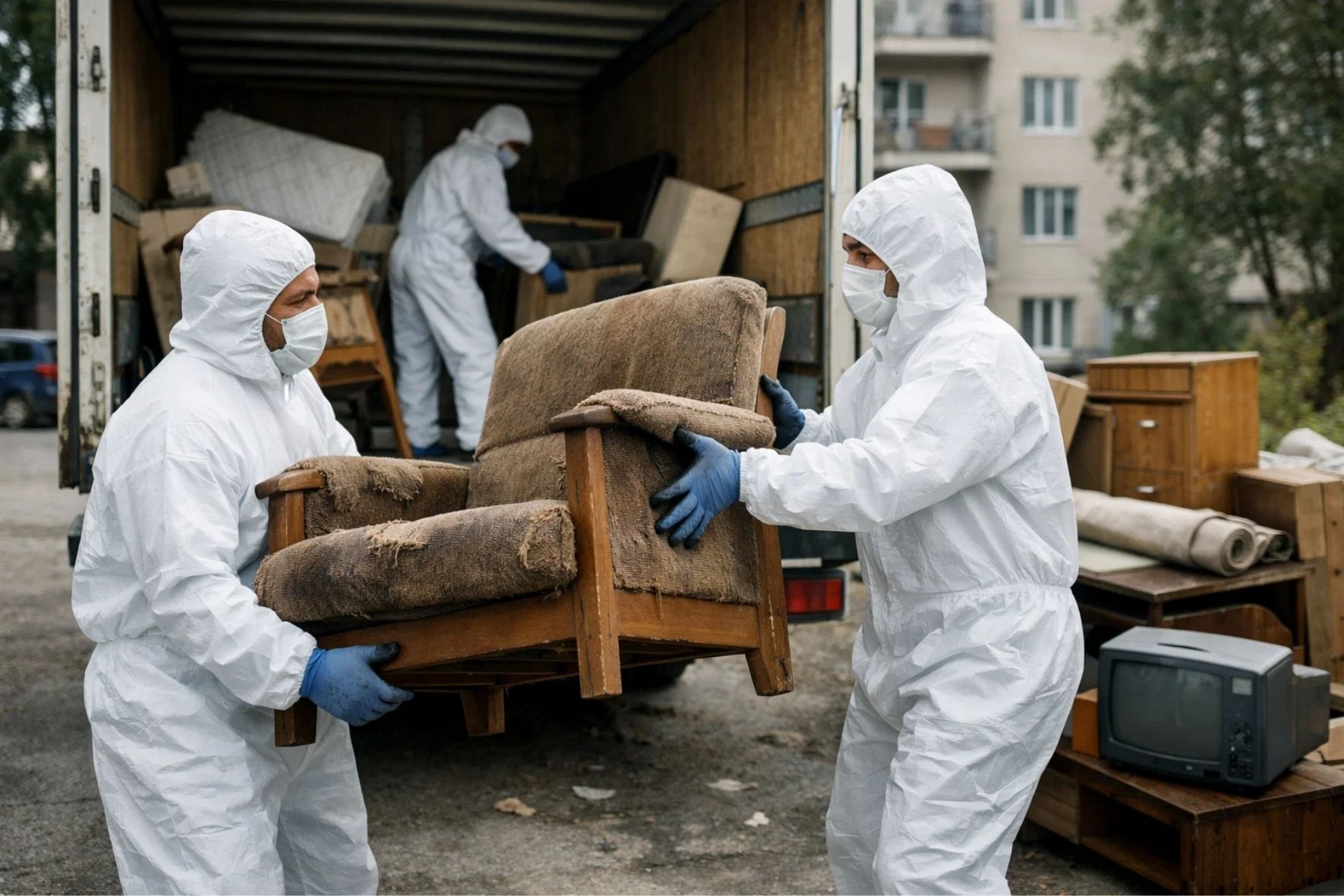 Débarras de mobilier usagé lors d’un vidage d’appartement à Saint-Émile